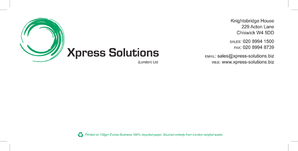 Xpress Solutions stationery